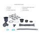 Акційний набір Lidz: мийка H6350BR інтегрована крило справа Brushed Black PVD 3,0/1,0 мм + Змішувач Aria для кухні з гнучким виливом (k35) Black SD00057372 фото 6