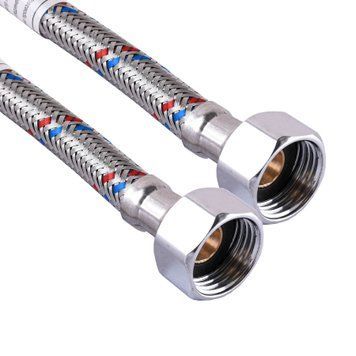 Шланг нержавіюча сталь ECO FIX 1/2&Prime;х1/2&Prime; ВВ 0,2 м EPDM 000014982 фото