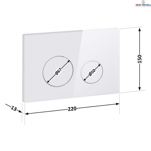 Панель змиву для унітаза Qtap Nest QT0111M11110W SD00042966 фото