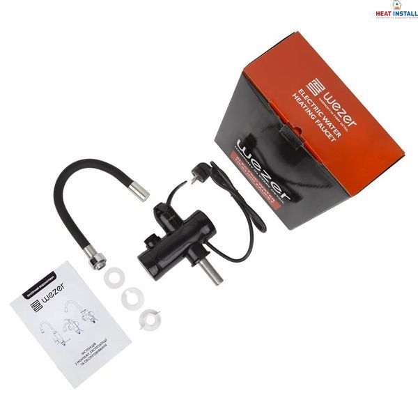 Проточник SDR-G15T-Black кухня поворотний гнучкий вилив (3,0 кВт + датчик темп.)  1055373 фото