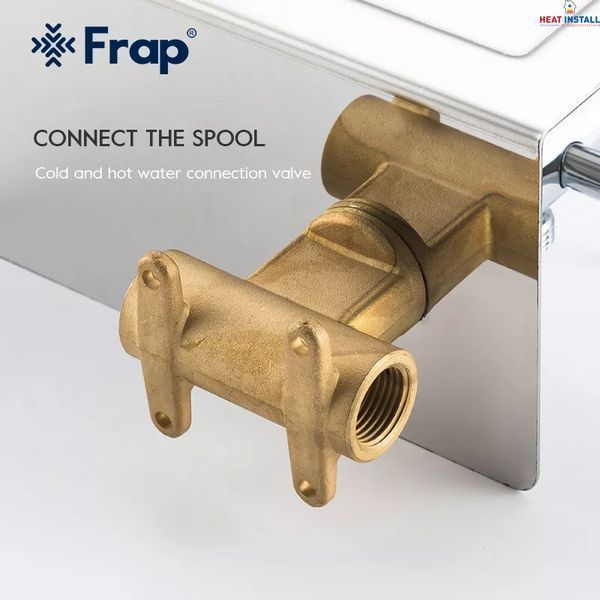 Гігієнічний душ Frap F7516 з паперотримачем та поличкою, хром 1036524 фото