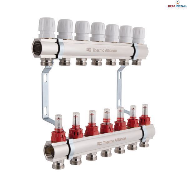 Колектор з витратомірами Thermo Alliance Standart 1" 7 виходів SD235W7 SD00021385 фото