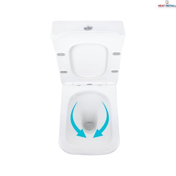 Унітаз підлоговий Qtap Aries Rimless безобідковий з сидінням Soft-close WHITE QT03228302W SD00052628 фото