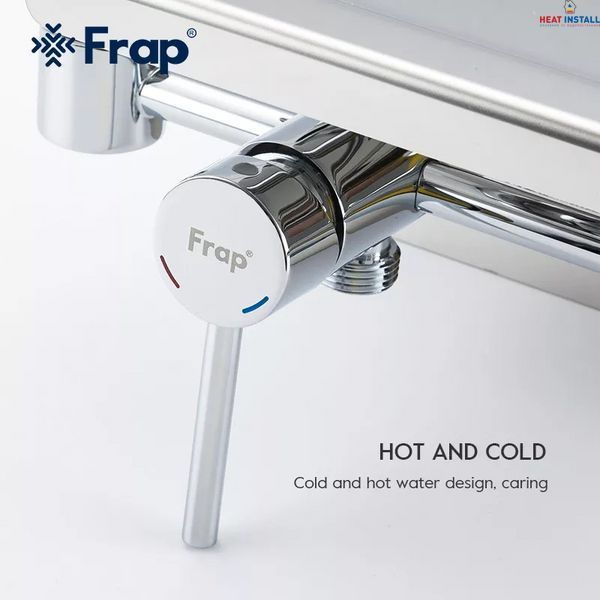 Гігієнічний душ Frap F7516 з паперотримачем та поличкою, хром 1036524 фото