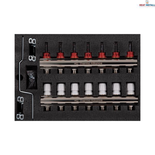Колектор з витратомірами Thermo Alliance Standart 1" 7 виходів SD235W7 SD00021385 фото