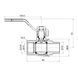 Кран кульовий Thermo Alliance Forte 3/4" ВЗ для води (ручка) SF605W20 SD00010573 фото 2