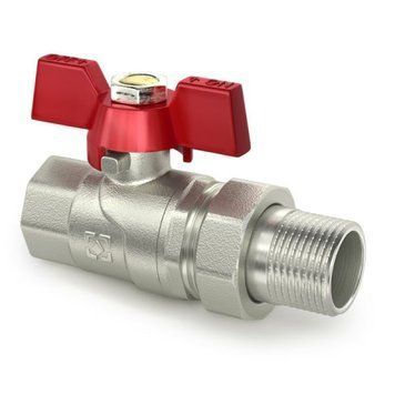 Кран кульовий з американкою Raftec RED PN40 ВЗ 1/2" метелик CSA-011 54583 фото