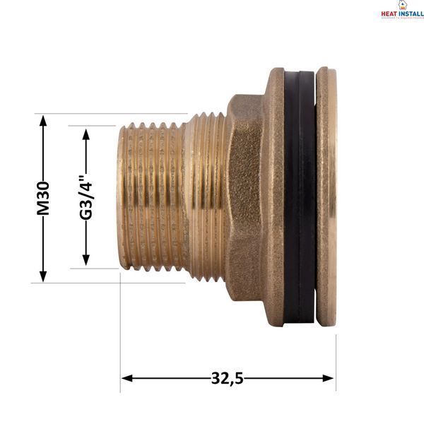 Врізка Thermo Alliance Standart 3/4" в бак SD40020 SD00047788 фото