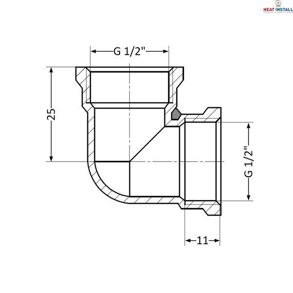 Кут Thermo Alliance Standart 1/2" ВР SD41815 SD00047872 фото