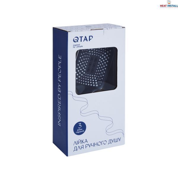 Лійка для ручного душу Qtap Rucni 140x110 мм прямокутна QTRUC125CRM45954 Chrome SD00052078 фото