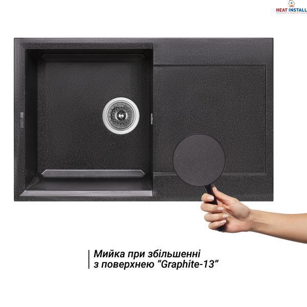 Кухонна мийка Lidz 790x495/230 GRF-13 (LIDZGRF13790495230) SD00043314 фото