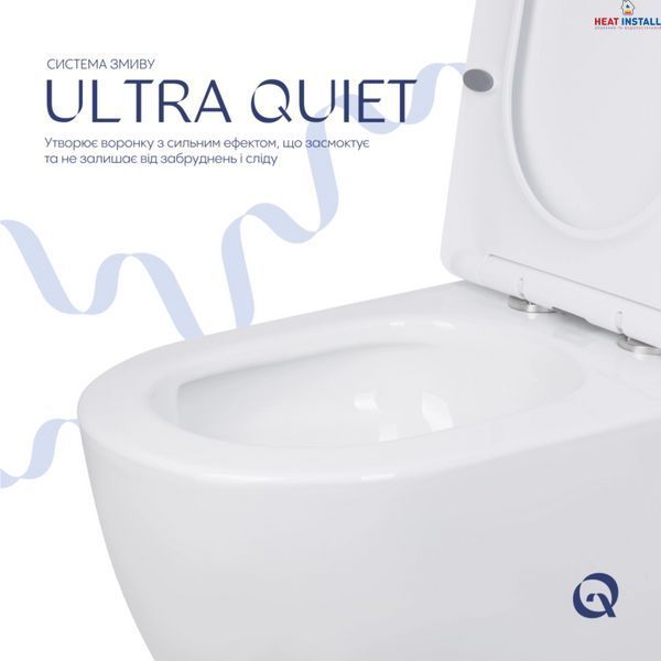 Унітаз підлоговий Qtap Jay Eco Ultra Quiet з сидінням Soft-close 640x360x835 мм QTJAY27W48749 White SD00054873 фото
