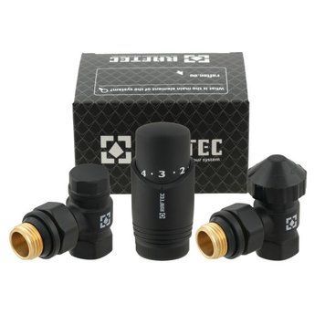Комплект для підключення радіатора кутовий Raftec BLACK 1/2" DKTU11-B 98651 фото