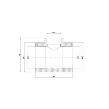 Трійник PPR Thermo Alliance 50х32х50 SD00029367 фото