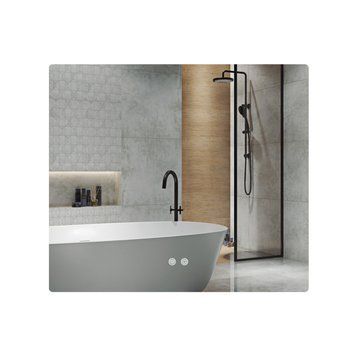 Дзеркало Qtap Taurus (TA2) 800&times;600 мм з LED-підсвічуванням Touch, з антизапотіванням, з димером, рег. темп. кольору (3000-6500K) QTTAU8006004895 SD00055077 фото