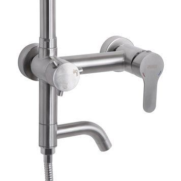 Душова система універсальна Brinex Pure 1030 на 3 споживача Nickel BRIPUR1030NKL SD00053186 фото