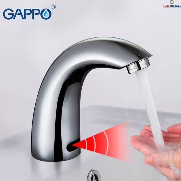 Змішувач сенсорний для умивальника GAPPO G517, хром 1034052 фото