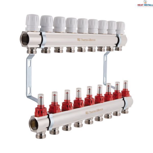 Колектор з витратомірами Thermo Alliance Standart 1" 9 виходів SD235W9 SD00021387 фото