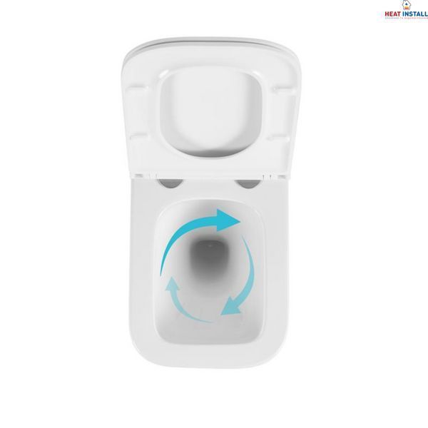 Готове рішення Qtap для ванної кімнати: підвісний унітаз Gemini Ultra Quiet 485&times;340&times;350 + комплект інсталяції Nest 4 в 1 (кругла клавіша Matt Black) SD00056008 фото