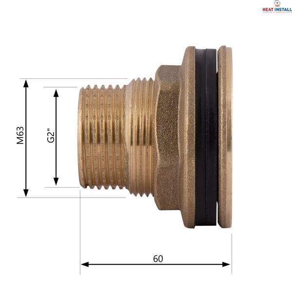 Врізка Thermo Alliance Standart 2" в бак SD40050 SD00047792 фото