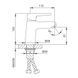 Змішувач для умивальника Frap F1017-6 1046106 фото 5