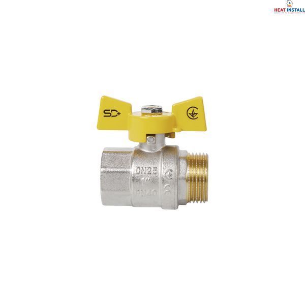 Кран кульовий Thermo Alliance Standart 1" ВЗ для газу (метелик) SD607NG25PN40 SD00031225 фото
