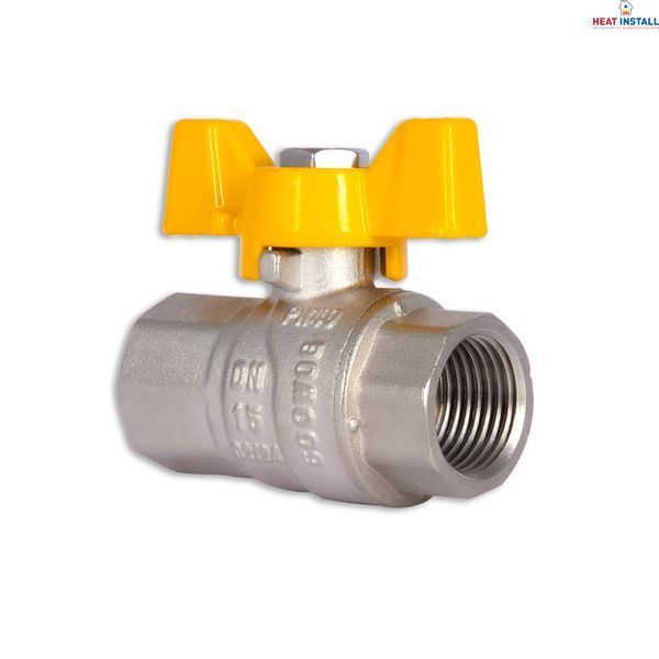 Кран кульовий Thermo Alliance Forte 1/2" ВР для газа (метелик) SF602G15 SD00010576 фото