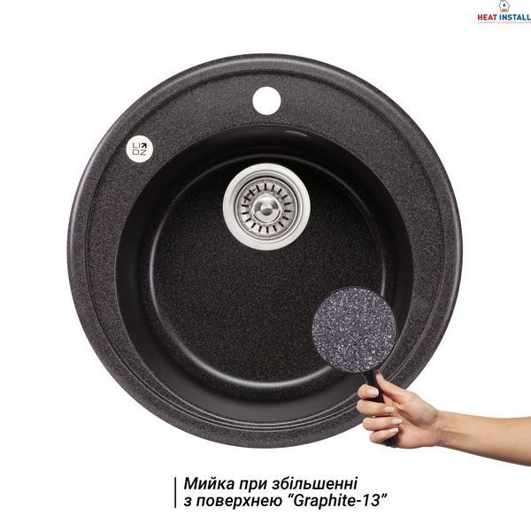 Кухонна мийка Lidz D510/200 GRF-13 (LIDZGRF13D510200) SD00043320 фото