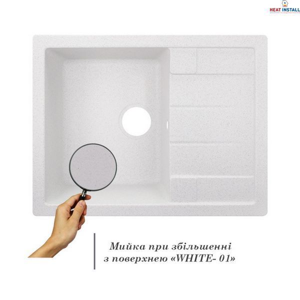 Кухонна мийка Lidz 650x500/200 WHI-01 (LIDZWHI01650500200) SD00039784 фото