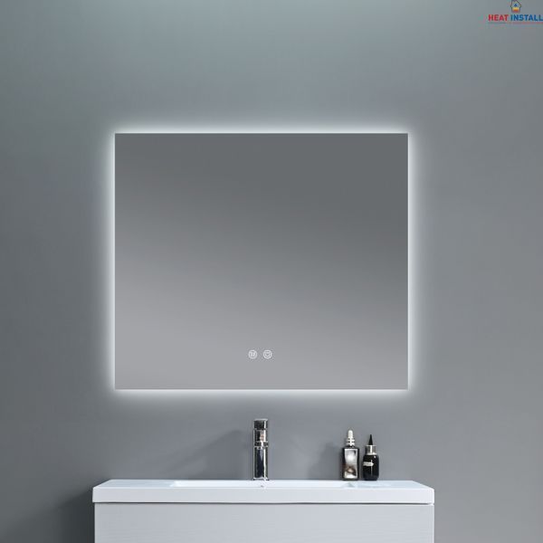 Дзеркало Qtap Taurus (TA1) 800&times;700 мм з LED-підсвічуванням Touch, з антизапотіванням, з димером, рег. темп. кольору (3000-6500K) QTTAU80070048954 SD00055078 фото