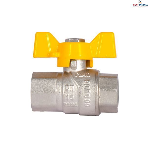 Кран кульовий Thermo Alliance Forte 1/2" ВР для газа (метелик) SF602G15 SD00010576 фото