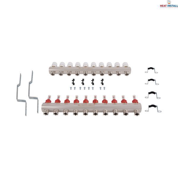 Колектор з витратомірами Thermo Alliance Standart 1" 10 виходів SD235W10 SD00021388 фото