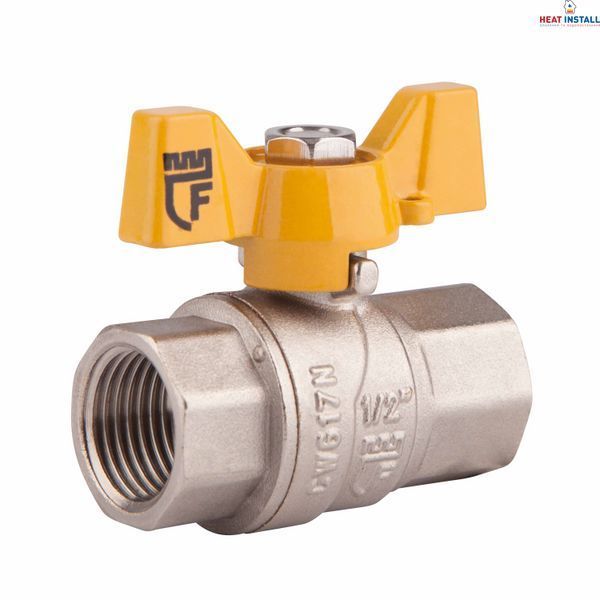 Кран кульовий Thermo Alliance Forte 1/2" ВР для газа (метелик) SF602G15 SD00010576 фото