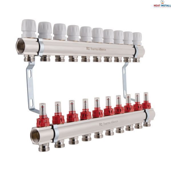 Колектор з витратомірами Thermo Alliance Standart 1" 10 виходів SD235W10 SD00021388 фото