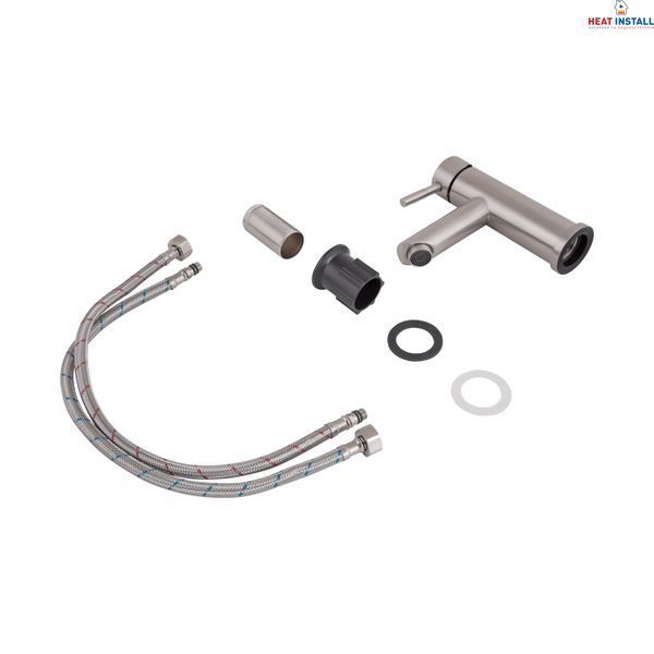 Змішувач для раковини Lidz Aria 001F (k35) LDARI001FNKS34937 Nickel SD00041041 фото
