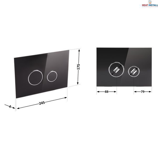 Панель змиву для унітаза Qtap Nest QT0111V1163GB SD00038765 фото