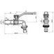 Кран кульовий для поливу Thermo Alliance Forte 1/2"З незамерзаючий TAF141W15 SD00054680 фото 2