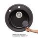 Кухонна мийка Lidz D510/200 GRF-13 (LIDZGRF13D510200) SD00043320 фото 5