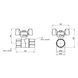 Кран кульовий Thermo Alliance Forte 1/2" ВР для газа (метелик) SF602G15 SD00010576 фото 2
