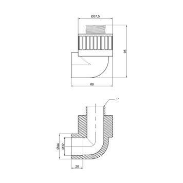 Кутик PPR Thermo Alliance 32х1" ЗР SD00029423 фото