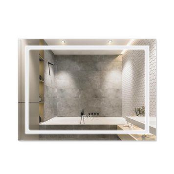 Дзеркало Qtap Mideya (DC-F904) 800х600 з LED-підсвічуванням Touch, з димером QT2078F904W SD00034651 фото