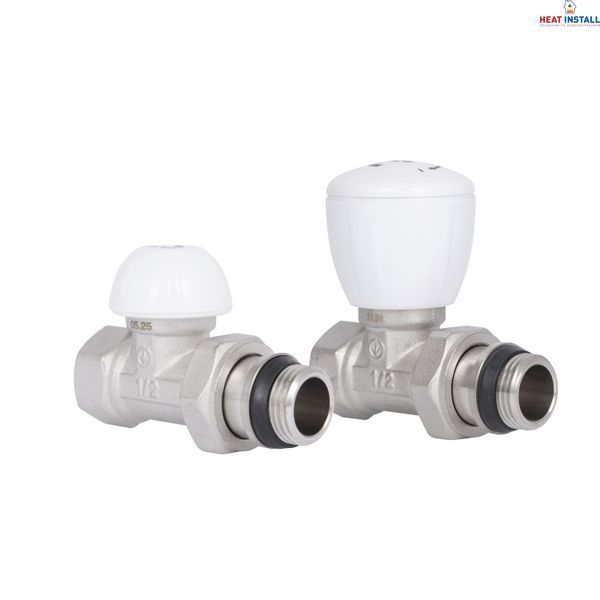 Комплект радіаторних кранів Thermo Alliance Standart 1/2" ВН прямий TAS230W15 SD00053599 фото