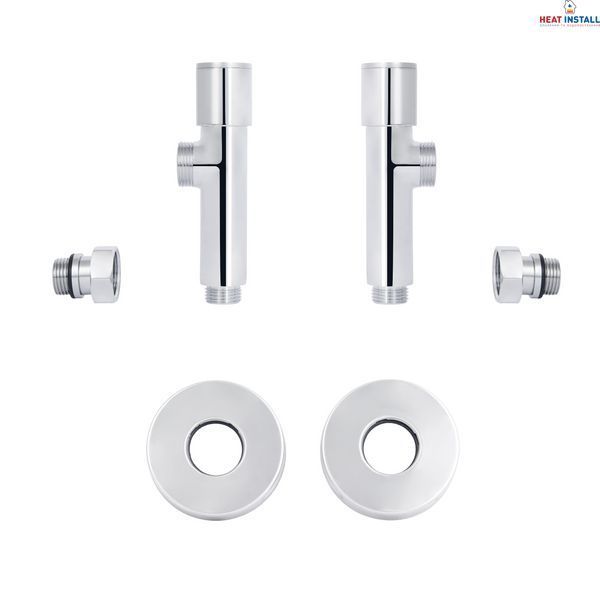 Комплект кранів Thermo Alliance Standart 1/2" НР для рушникосушарки кутовий SF395W15 SD00046628 фото
