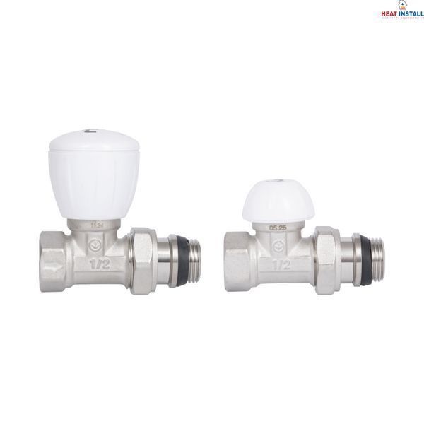 Комплект радіаторних кранів Thermo Alliance Standart 1/2" ВН прямий TAS230W15 SD00053599 фото
