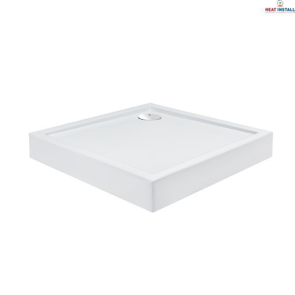 Набір Qtap душова кабіна Capricorn CRM1011SC6 Clear 2020x1000x1000 мм + піддон Tern 301112 100x100x12 см з сифоном SD00048930 фото