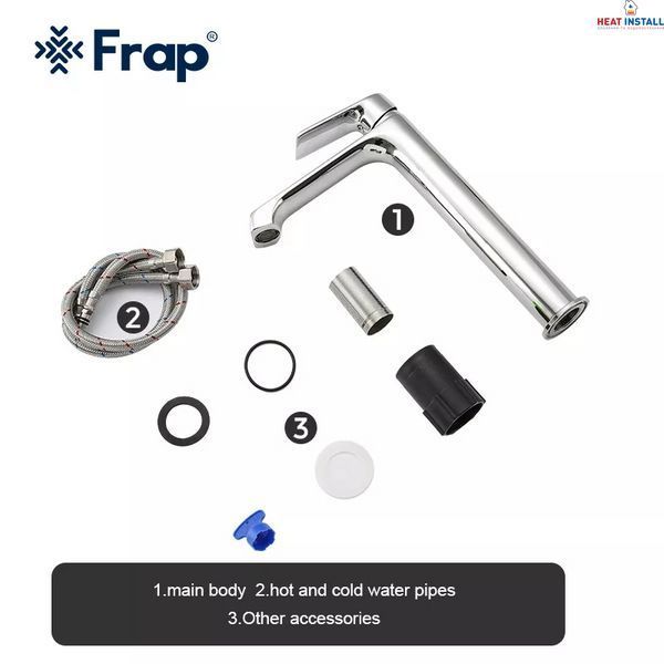 Змішувач для умивальника Frap F1071-2 1045056 фото