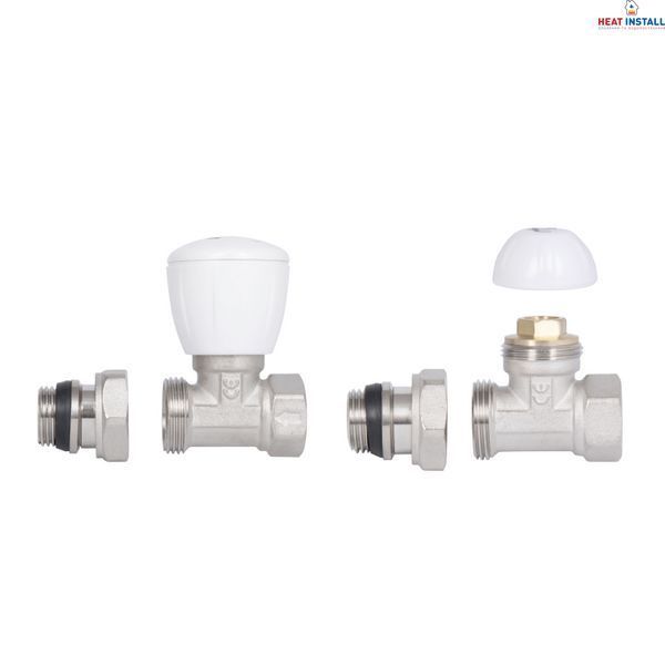 Комплект радіаторних кранів Thermo Alliance Standart 1/2" ВН прямий TAS230W15 SD00053599 фото