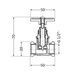 Вентиль латунний SD 15х1/2" ВР (YA) SD00052115 фото 3