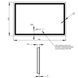 Дзеркало Qtap Mideya (DC-F904) 800х600 з LED-підсвічуванням Touch, з димером QT2078F904W SD00034651 фото 5