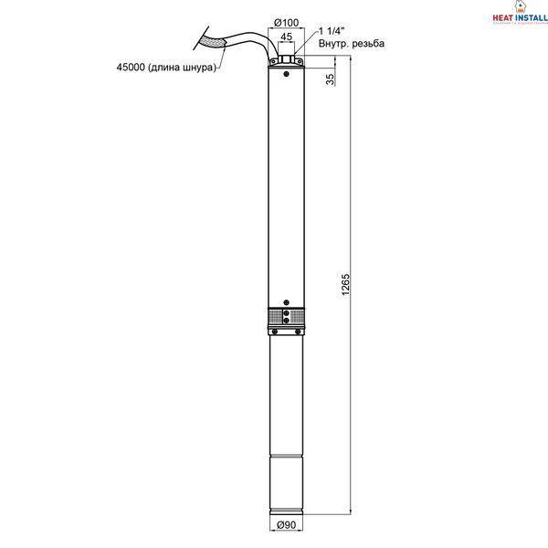 Насос заглибний відцентровий Thermo Alliance 4SSM4-18 1,5 кВт SD00046786 фото